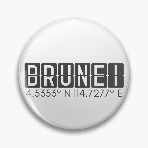 Item preview, Brunei Coordinates Minimalist Design designed and sold by holaitssher.