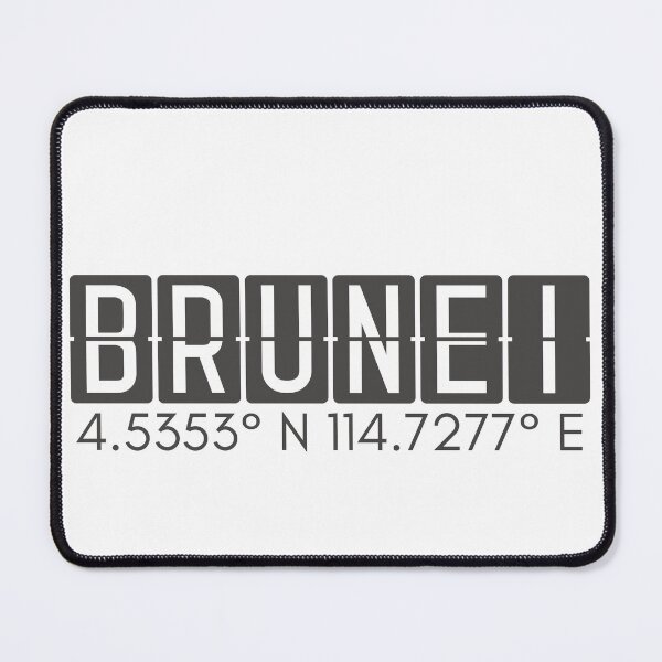 Item preview, Brunei Coordinates Minimalist Design designed and sold by holaitssher.