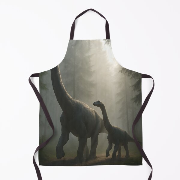 Item preview,  Brachiosaurus Family Strolling Through Forest Mist designed and sold by SassyArtistry.