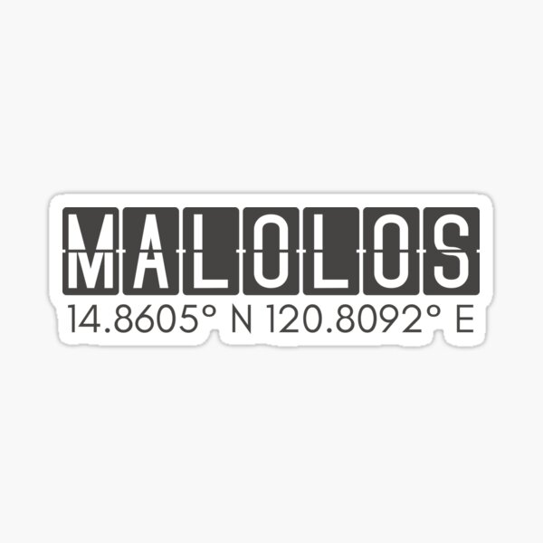 Item preview, Malolos Philippines Coordinates Minimalist Design designed and sold by holaitssher.