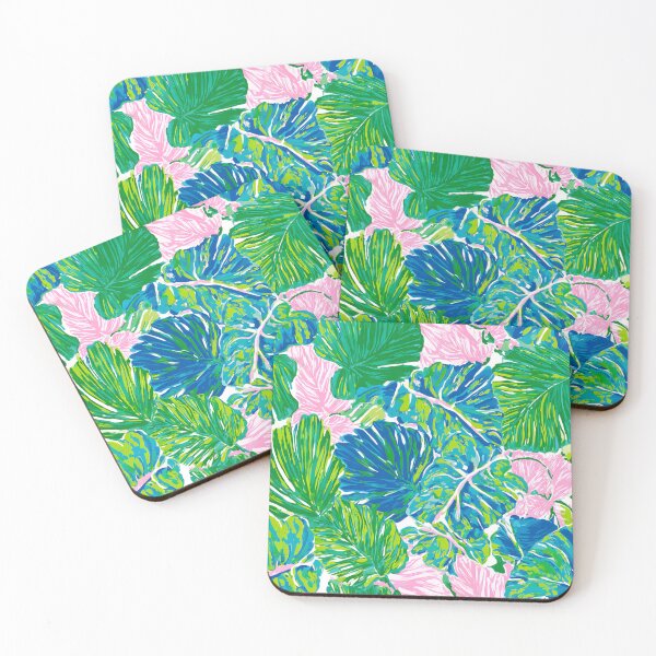 Item preview, Palm leaves in blue and green markers painting designed and sold by SophieClimaArt.
