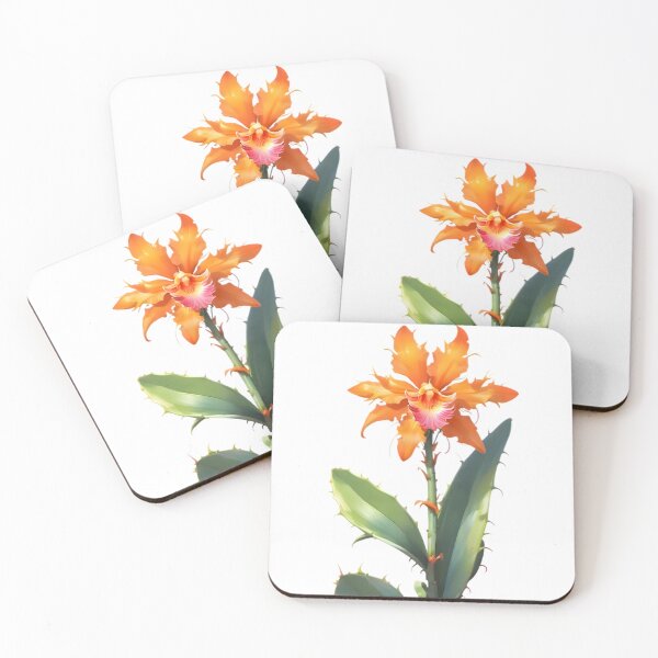 Item preview, Orange Epiphyllum (Orchid Cactus) designed and sold by HOMETOWN86.
