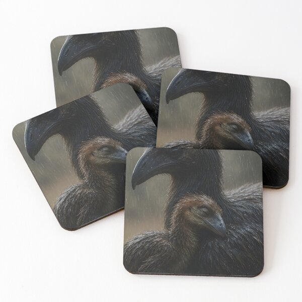 Item preview,  Moody Emu and Chick in Rain designed and sold by SassyArtistry.