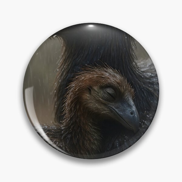 Item preview, Moody Emu and Chick in Rain designed and sold by SassyArtistry.