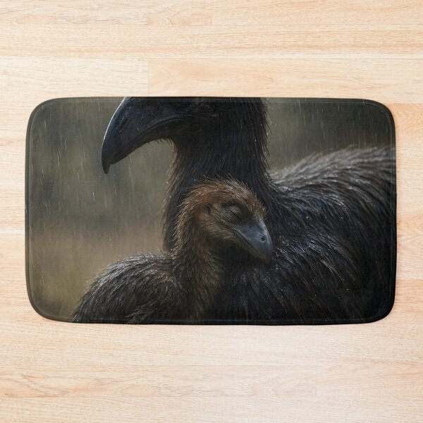 Item preview,  Moody Emu and Chick in Rain designed and sold by SassyArtistry.