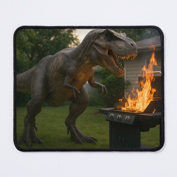 Item preview,  T-Rex Backyard BBQ Disaster designed and sold by SassyArtistry.