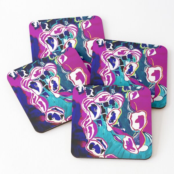 Item preview, Over a city - abstract in pink designed and sold by Neleren.