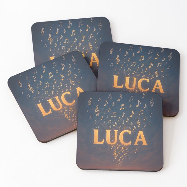 Item preview, LUCA Dissolving into Music – Name in Notes and Melody Art designed and sold by VoidBloom Studio.