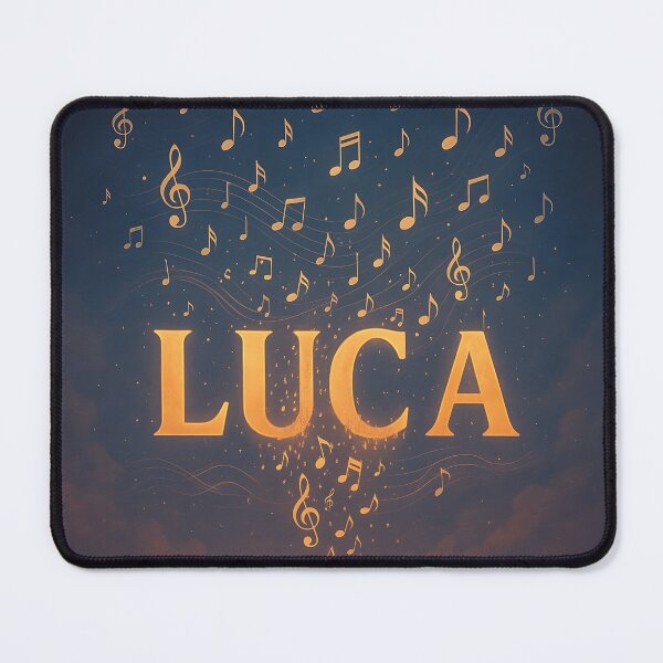 Item preview, LUCA Dissolving into Music – Name in Notes and Melody Art designed and sold by VoidBloom Studio.