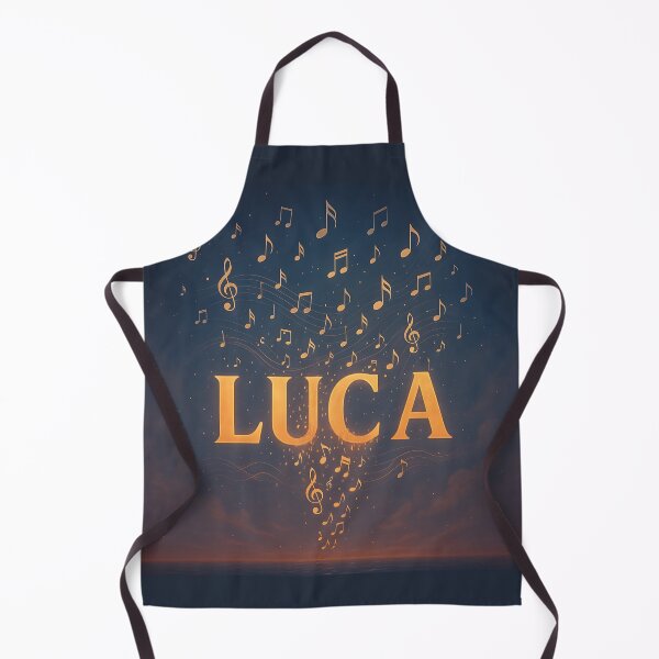 Item preview, LUCA Dissolving into Music – Name in Notes and Melody Art designed and sold by VoidBloom Studio.