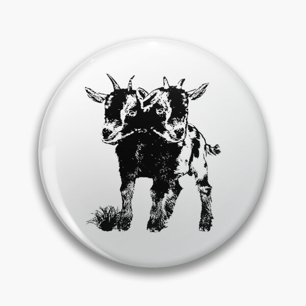 Item preview, two-headed goat designed and sold by IcaJaya.
