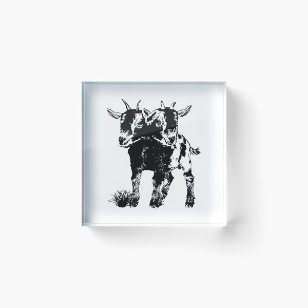 Item preview, two-headed goat designed and sold by IcaJaya.