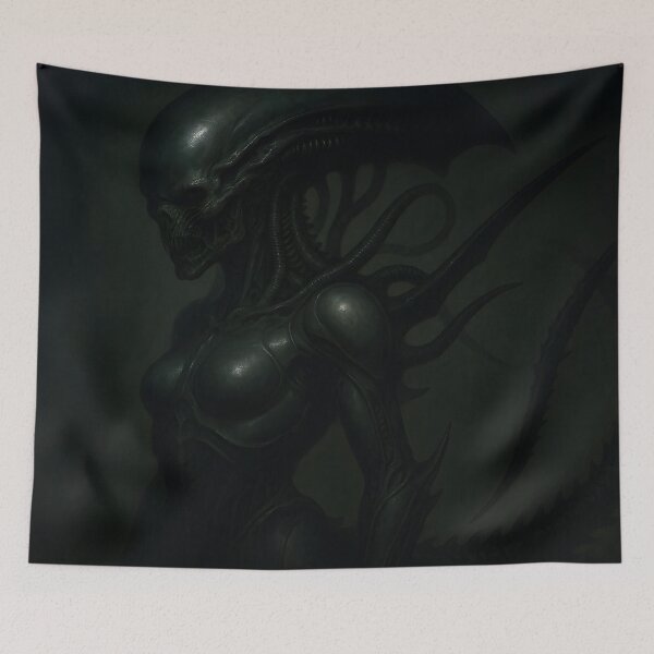 Item preview,  Dark alien creature in shadows designed and sold by SassyArtistry.