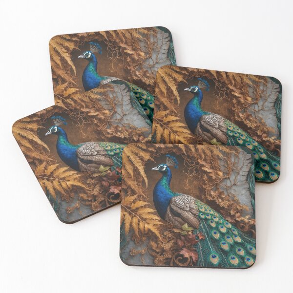 Item preview, Veinbound Peacock – Regal Beauty in Autumn Nest by LaLi Designs designed and sold by LaLi-Designs.
