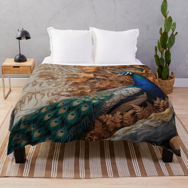 Item preview, Veinbound Peacock – Regal Beauty in Autumn Nest by LaLi Designs designed and sold by LaLi-Designs.