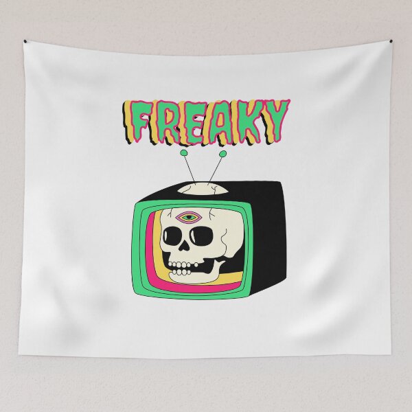 Item preview, Freaky skull tv designed and sold by BritishDelights.