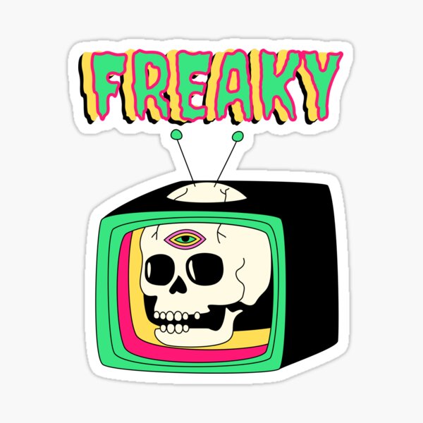 Item preview, Freaky skull tv designed and sold by BritishDelights.