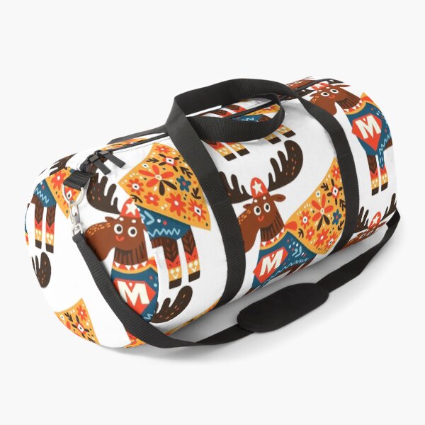 Item preview, Mighty Moose Superhero Hero - Scandinavian Folk Art by heidiannemorris © designed and sold by FOLK ART FUSION.