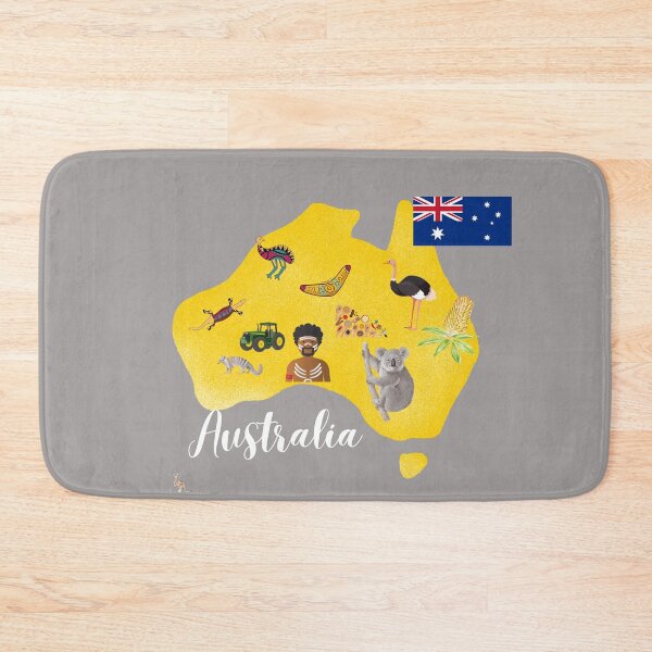 Item preview, Australia Map T-Shirt – Icons, Culture & Wildlife designed and sold by Right-UR.