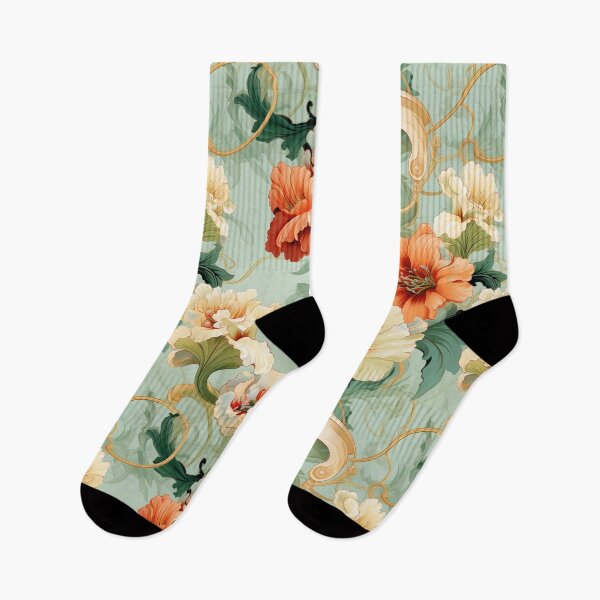 Item preview, Discover Victorian Charm: Gold Baroque Floral Swirls designed and sold by mittie101.
