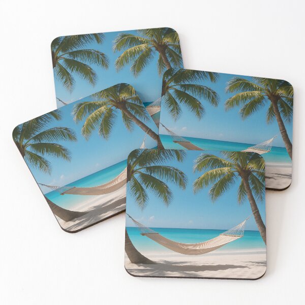 Item preview,  Hammock on tropical beach with azure water and sunny sky designed and sold by SassyArtistry.