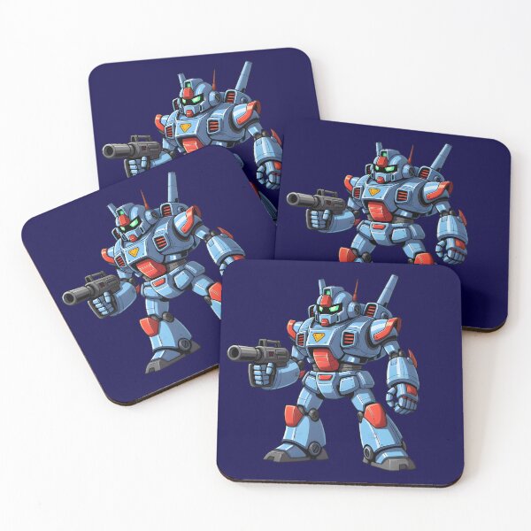 Item preview, Retro Futuristic Mecha Robot Soldier with Blaster Gun designed and sold by DASK-VIBES.