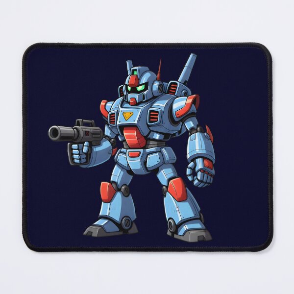 Item preview, Retro Futuristic Mecha Robot Soldier with Blaster Gun designed and sold by DASK-VIBES.