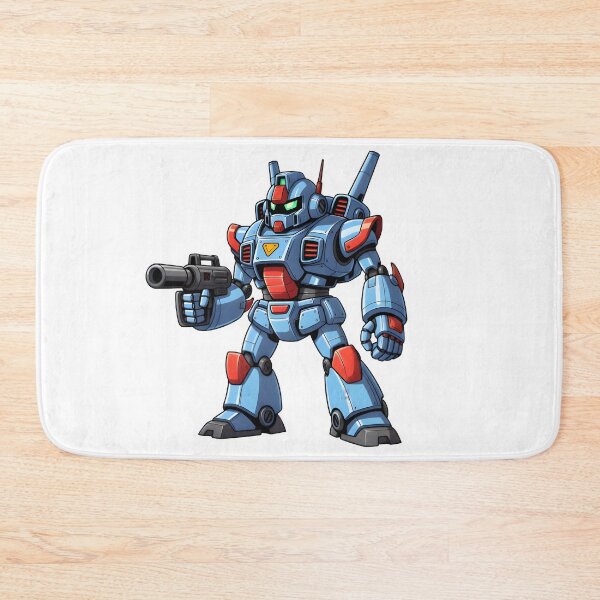 Item preview, Retro Futuristic Mecha Robot Soldier with Blaster Gun designed and sold by DASK-VIBES.