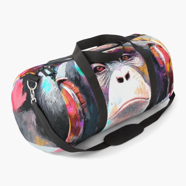 Item preview, DJ Monkey Thinker Cool Colors With Headphones designed and sold by GrinGalore.