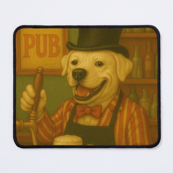 Item preview, The Dapper Dog Bartender: designed and sold by Animalistics.