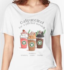 Catpuccino! For a purrfect morning! Women's Relaxed Fit T-Shirt