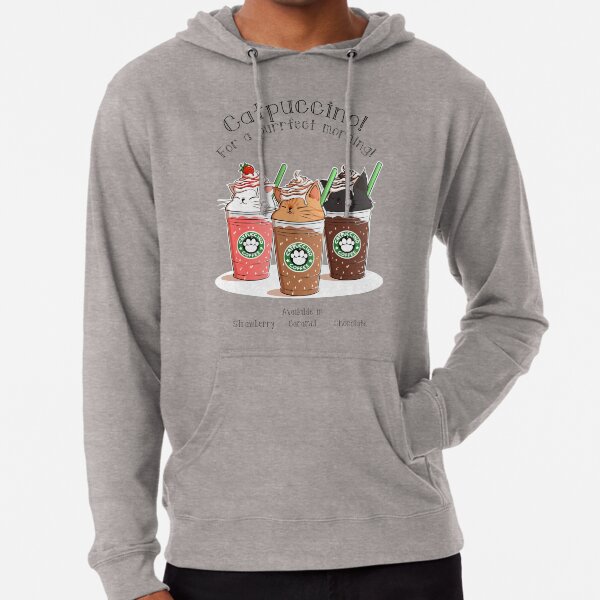 Catpuccino! For a purrfect morning! Lightweight Hoodie