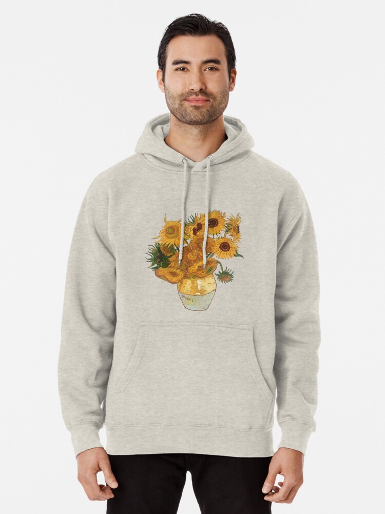 van gogh sunflowers pullover sweatshirt