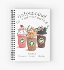 Catpuccino! For a purrfect morning! Spiral Notebook