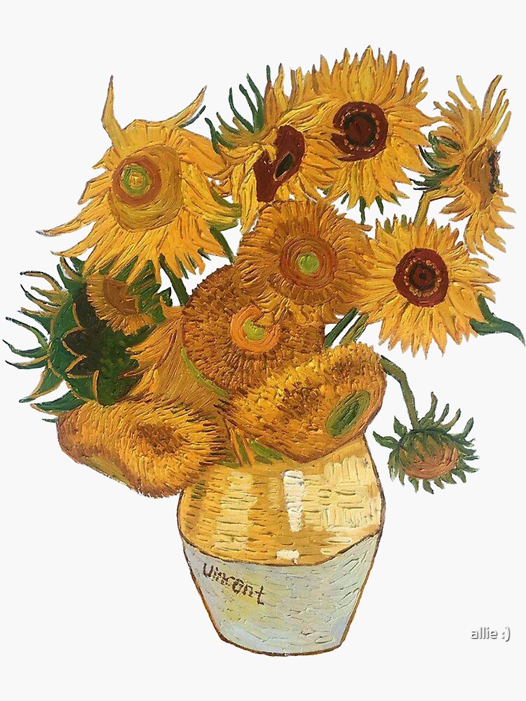 Disover Van Gogh sunflowers Sticker