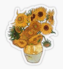 Pegatina transparente Girasoles de Van Gogh
