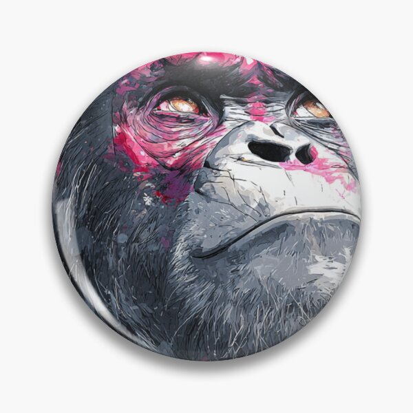 Item preview, DJ Monkey Thinker Colorful Splash With Headphones designed and sold by GrinGalore.