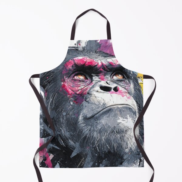 Item preview, DJ Monkey Thinker Colorful Splash With Headphones designed and sold by GrinGalore.