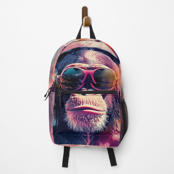 Item preview, DJ Monkey Thinker With Headphones And Glasses Pink Shades designed and sold by GrinGalore.