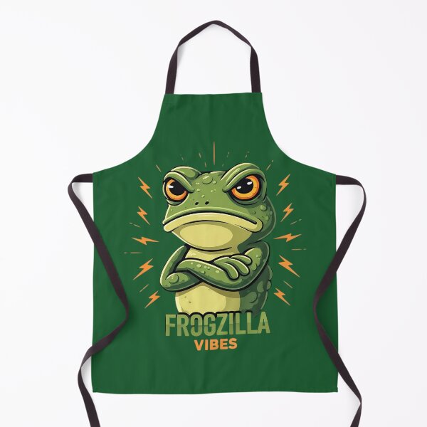 Item preview, Funny Angry Frog Cartoon with Attitude and Sass designed and sold by PrintBreeze.