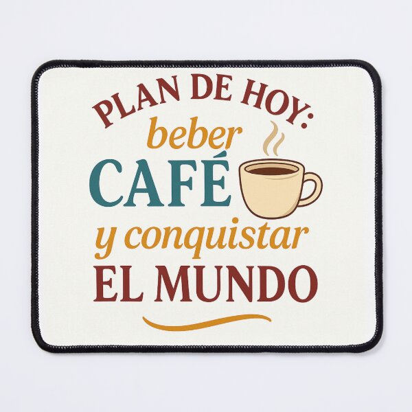 Item preview, Today's plan: drink coffee and conquer the world designed and sold by BistreaDesign.