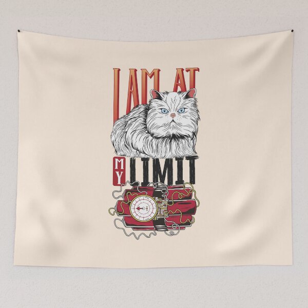 Item preview, I am at my limit cat designed and sold by bemeowvelous collections.