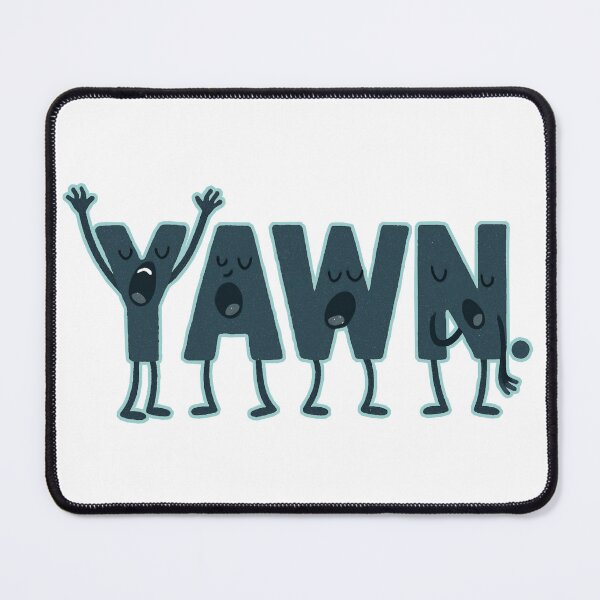 Item preview, Yawn letters yawning designed and sold by Oqueartecura.