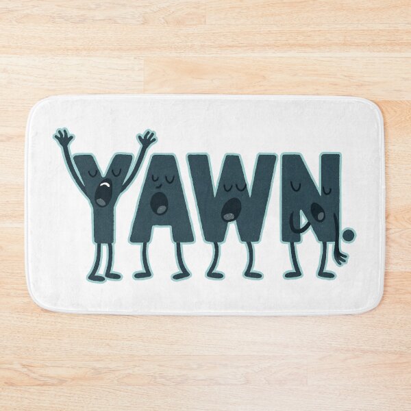 Item preview, Yawn letters yawning designed and sold by Oqueartecura.