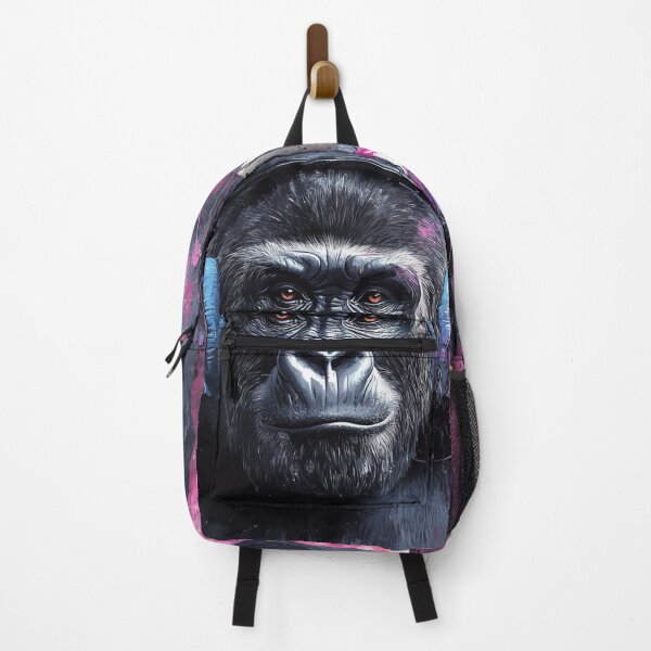 Item preview, DJ Monkey Thinker Gorilla With Violet Headphones designed and sold by GrinGalore.
