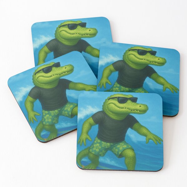 Item preview, Surf’s Up, Croc! designed and sold by Animalistics.