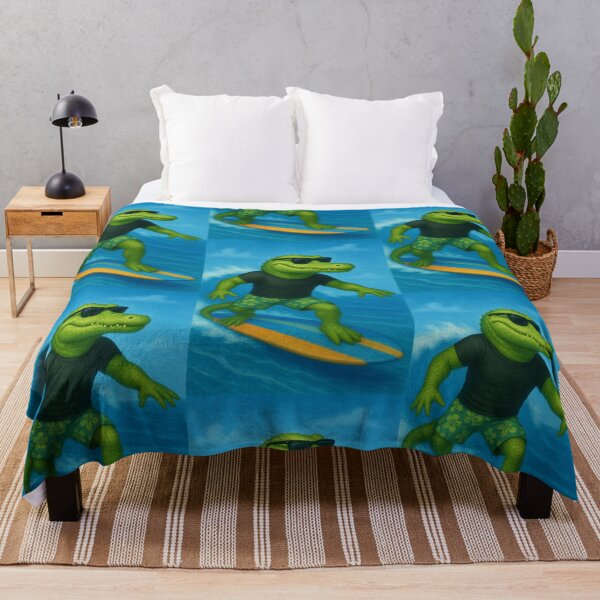 Item preview, Surf’s Up, Croc! designed and sold by Animalistics.