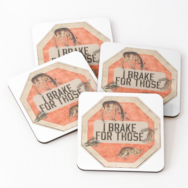 Item preview, I brake for I brake for critters  animals funny gifts for animals and lovers of animals - cute bumper designed and sold by MatthewViews.