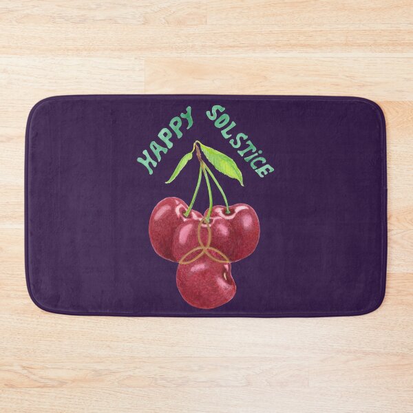 Item preview, Cherries and triquetra to celebrate Litha, the summer solstice designed and sold by Lucy Dreams.