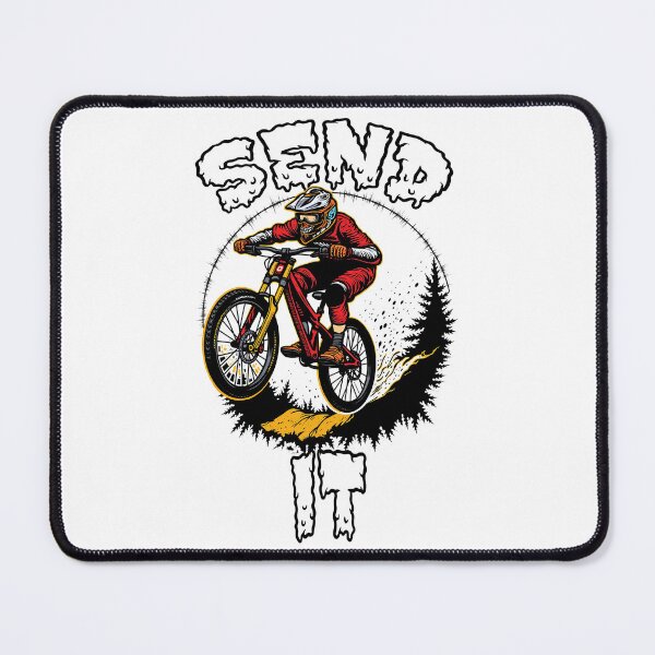 Item preview, Send It – Downhill MTB Rider Zombie Art designed and sold by Design--Spore.